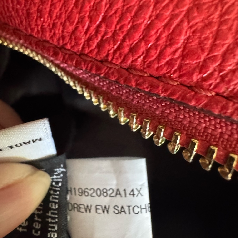Diane Von Furstenberg Red Leather Shachel Bag — Like New! - Picture 6 of 7